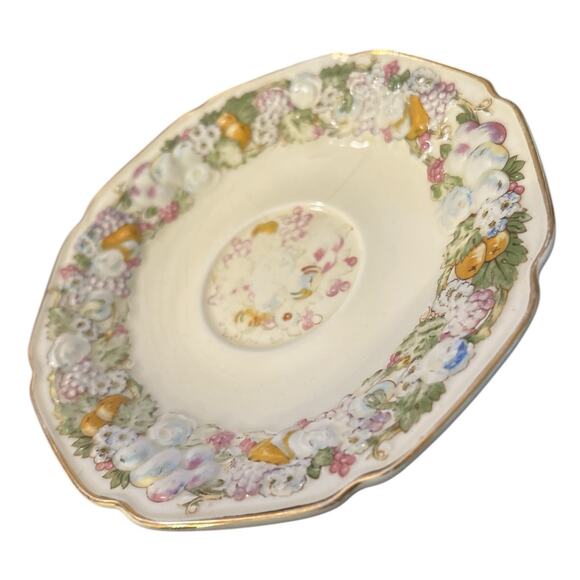 Vintage Five Crown Ducal "Florentine" Saucers Made in England - Picture 5 of 9